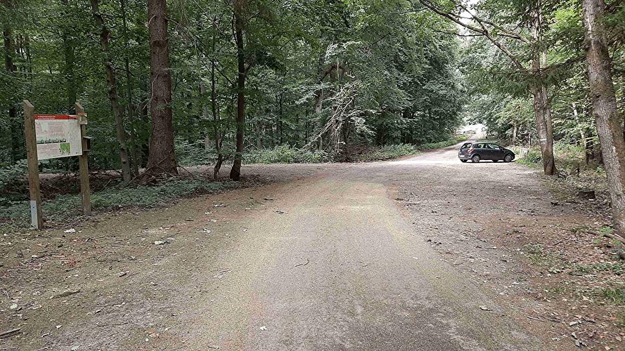 Parkplatz Sechsarmiger Stock